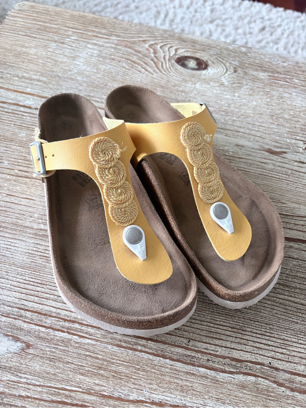 Rieker Yellow Comfort Sandals Size 36